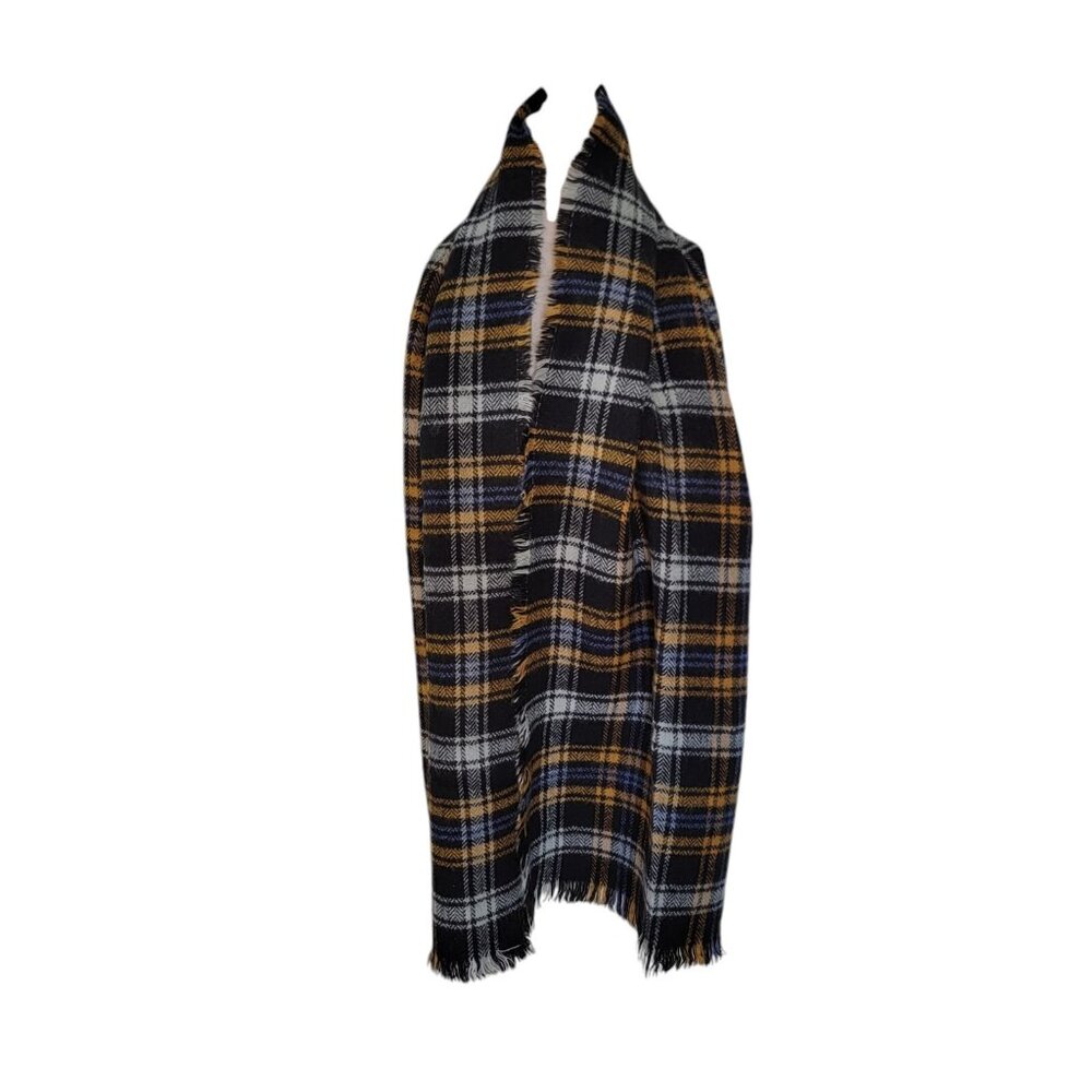 NWOT Tahari Scarf‎ Women's Plaid Reversible Wrap Shawl 2 Patterns One Size Soft
